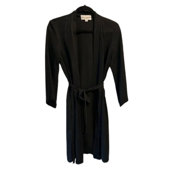 Brenda Beddome  black coat cardigan robe size S - Picture 1 of 4